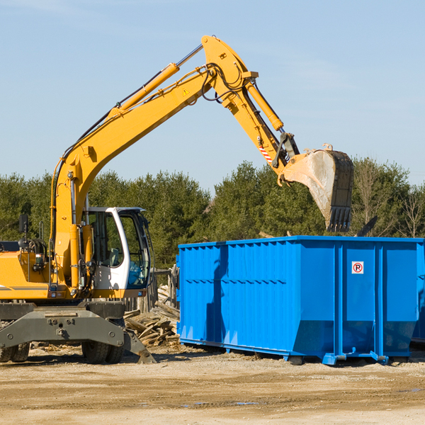 can i choose the location where the residential dumpster will be placed in Blooming Prairie MN